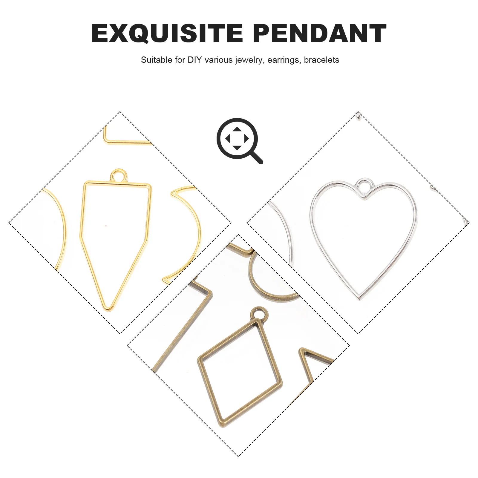 

30Pcs Jewelry Making Parts Excellent Production Technology Shape Customization DIY Accessory Mixed Color Jewelry Making Supplies