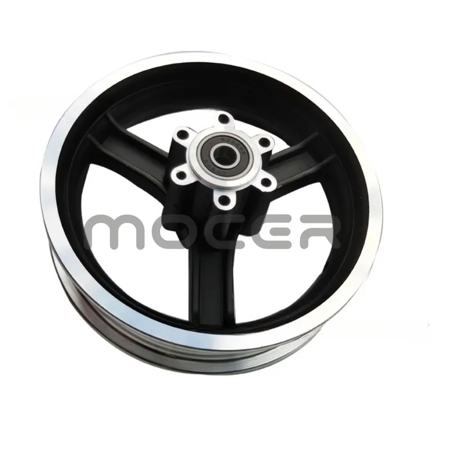 10 بوصة سكوتر كهربائي محور عجلات أمامي 10*2.5 حافة عجلة Kuguo M4 Xiluopu 2.125 مكبح قرصي حلقة فولاذية