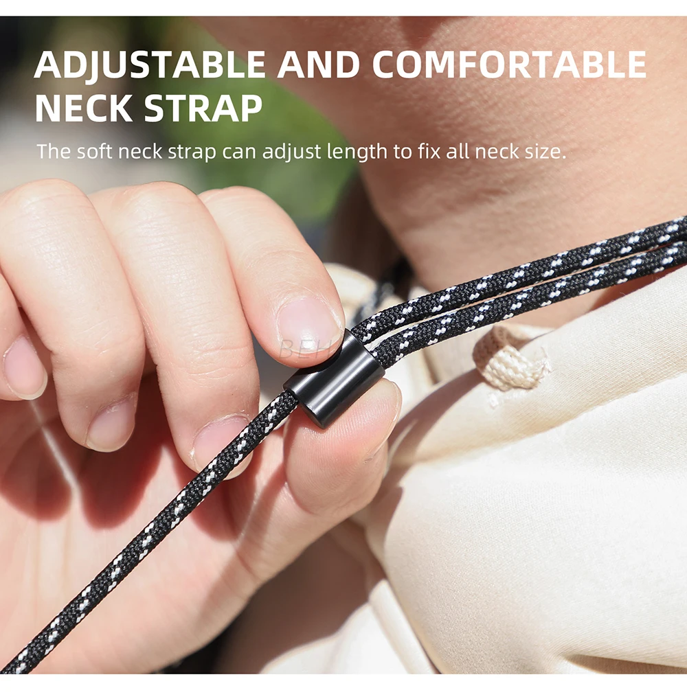 랜야드 달린 마그네틱 마운트 스탠드, 목 스트랩, 액션 카메라 액세서리, 고프로 DJI OSMO 액션 3 2 인스타 360 포켓 FIMI 시리즈용