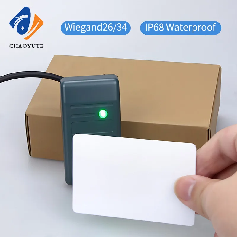 

IC/ID Card Reader New WG26/34 Access Card Reader, Outdoor Waterproof Anti Metal Interference ABS Material Access Control System