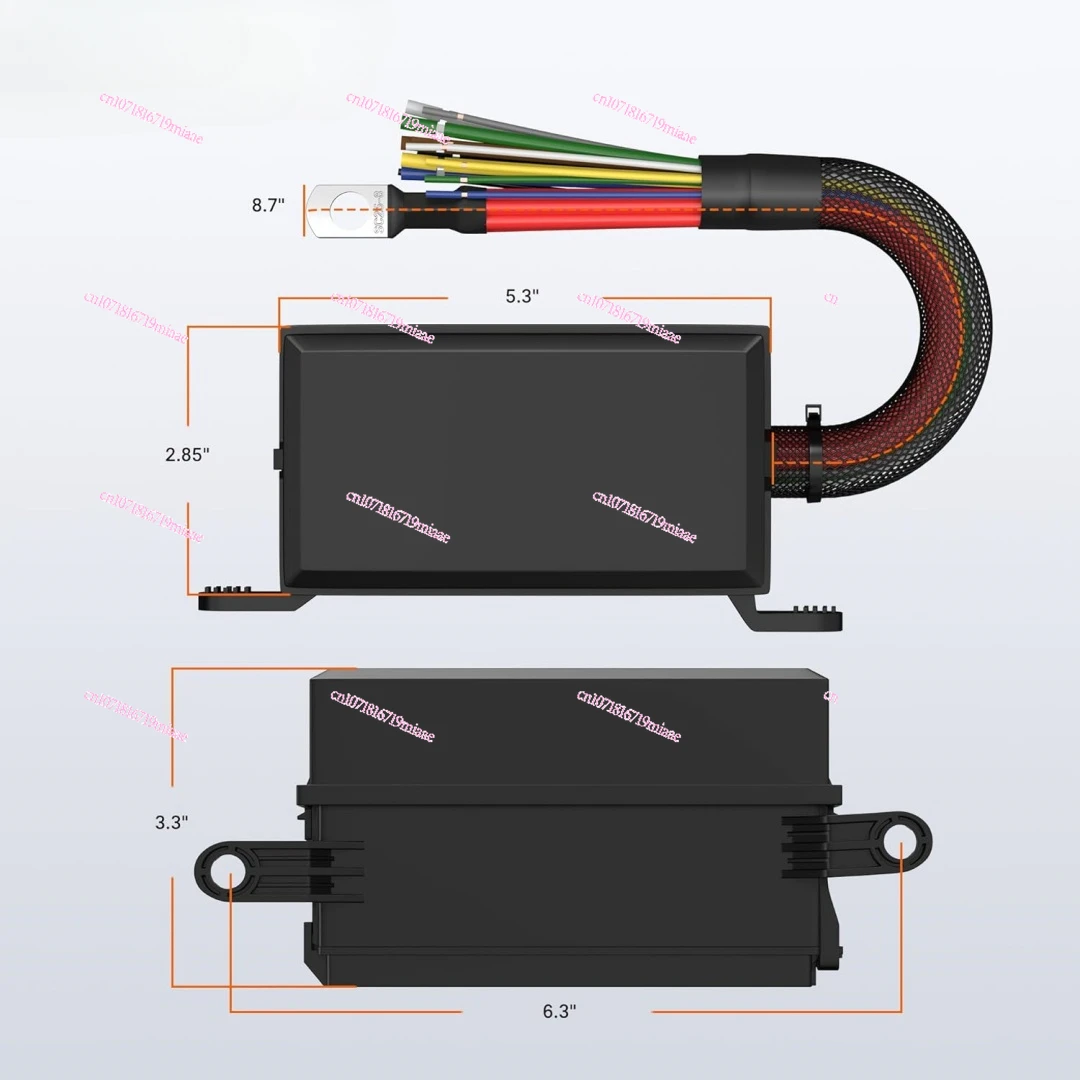 12V relay 6-way fuse box, pre-wired waterproof box 6-way fuse