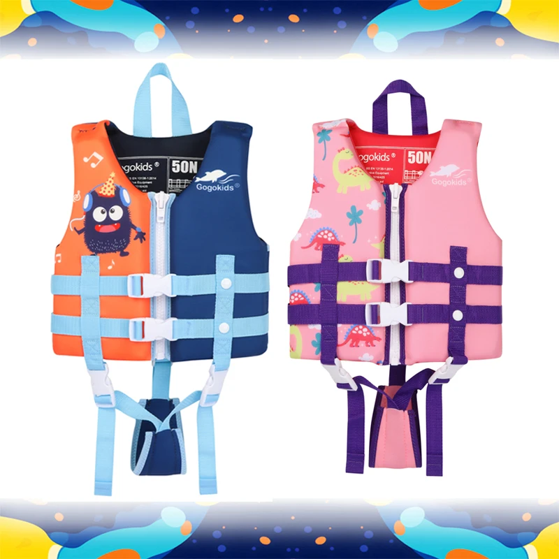 NEW Toddler Swim Vest Neoprene Kids Float Jacket Swimming Aid for Children with Adjustable Safety Strap Age 1-9 Years