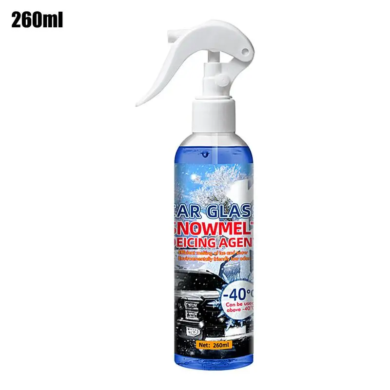 กระจกรถยนต์ Deicer Window Defroster Deicing สเปรย์ฤดูหนาวรถอุปกรณ์เสริมกระจก Defroster 260ml กระจก Anti Ice สเปรย์