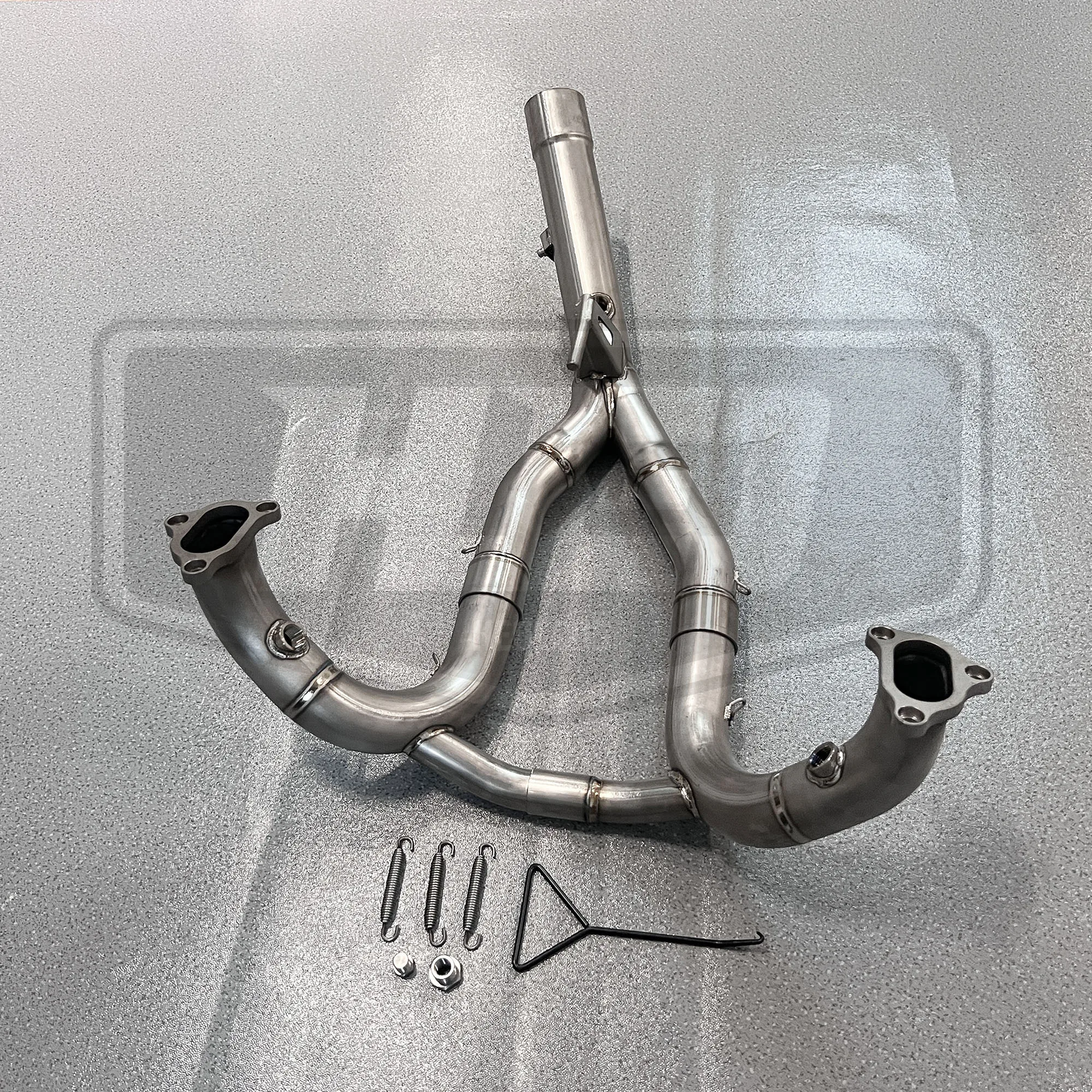 HEO Motorcycle Exhaust Pipe Titanium Alloy Exhaust Muffler Pipe Motorcycle Catback for BMW 1250GS 2019 OEM Valves