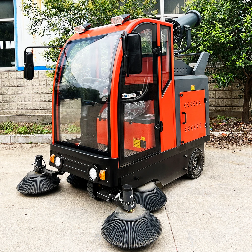 

YG Customized Portable Road Sweeper Truck With 2000mm Cleaning Width 48V Power 220L Dustbin 14500m/h Efficiency