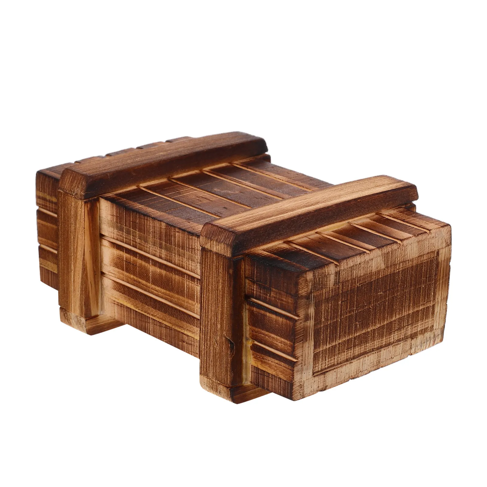 

Wood Brain Teaser Puzzle Box Hidden Compartment Enhances Intelligence and Hand Eye Coordination for All Ages
