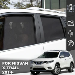 닛산 엑스트레일 X-TRAIL T32 2013-2020 XTRAIL 마그네틱 자동차 양산 앞 유리창 커튼 베이비 후면 사이드 윈도우 차양 실드
