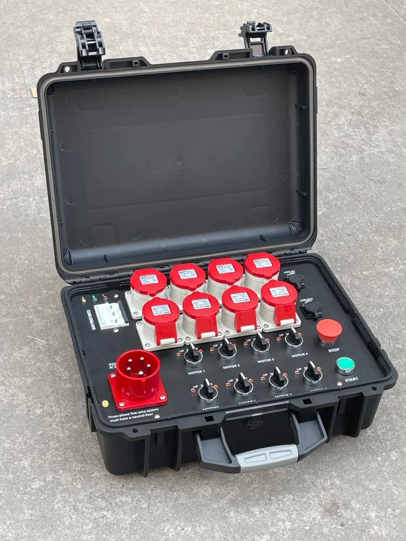 Intelligente Steuerung 4CH/8CH/12CH Bühnen-Elektro-Hebezeug-Controller mit Not-Aus-Taste