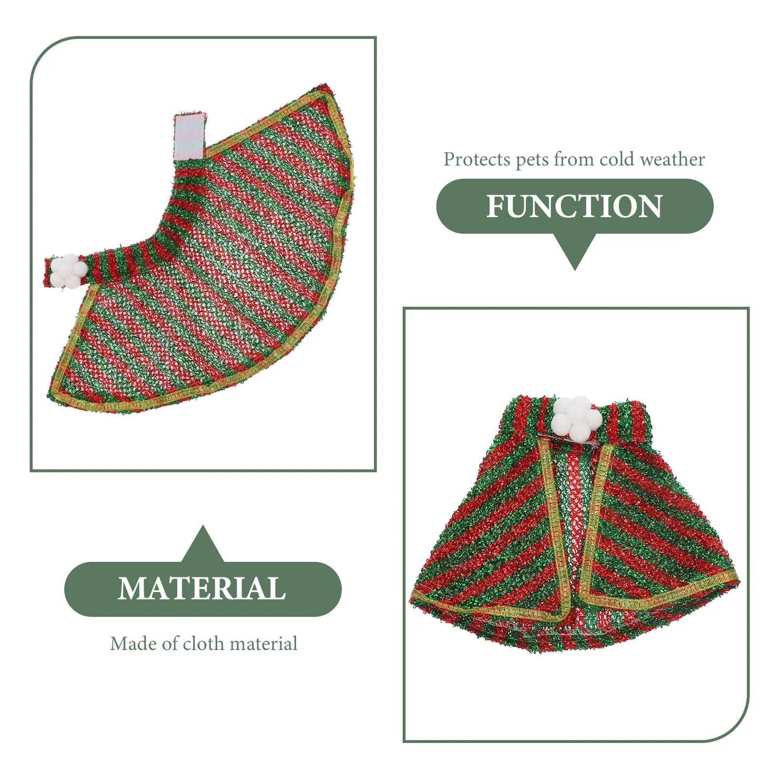 

Lovely Pet Cloak Cat Costume Dog Cape Soft Comfortable Adjustable Outdoor Party Festival Dog Supplies Wear-Resistant