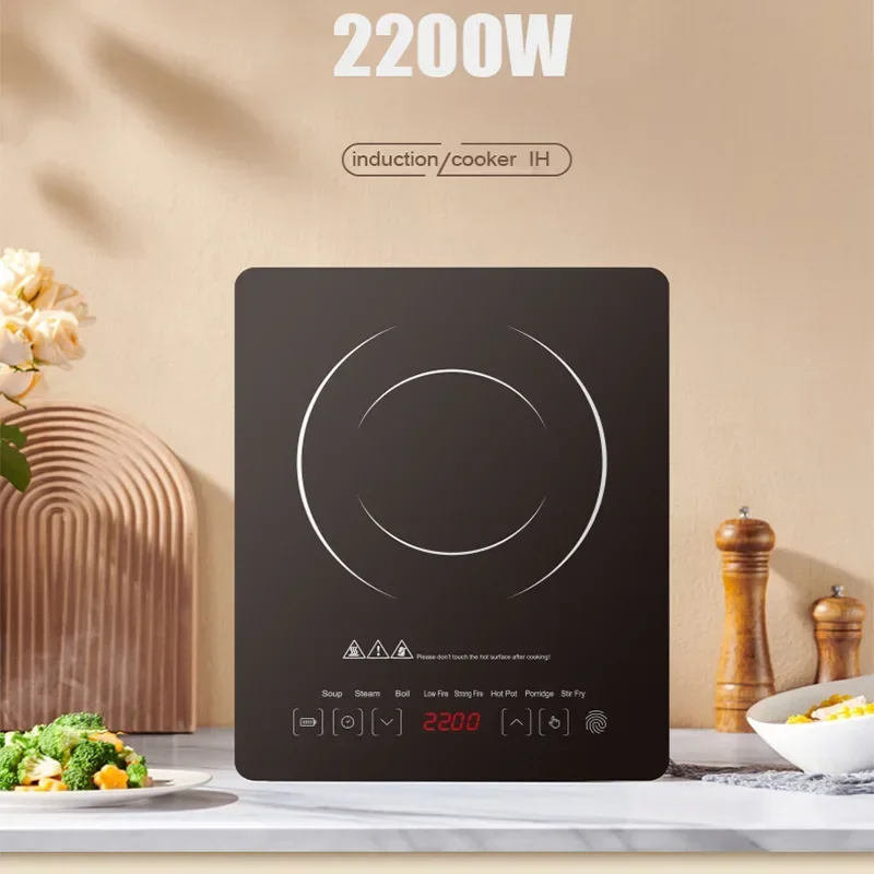 

Electromagnetic furnace Household Appliances 220V 2200w Intelligent Induction EU Cooker Boil water and stir fry