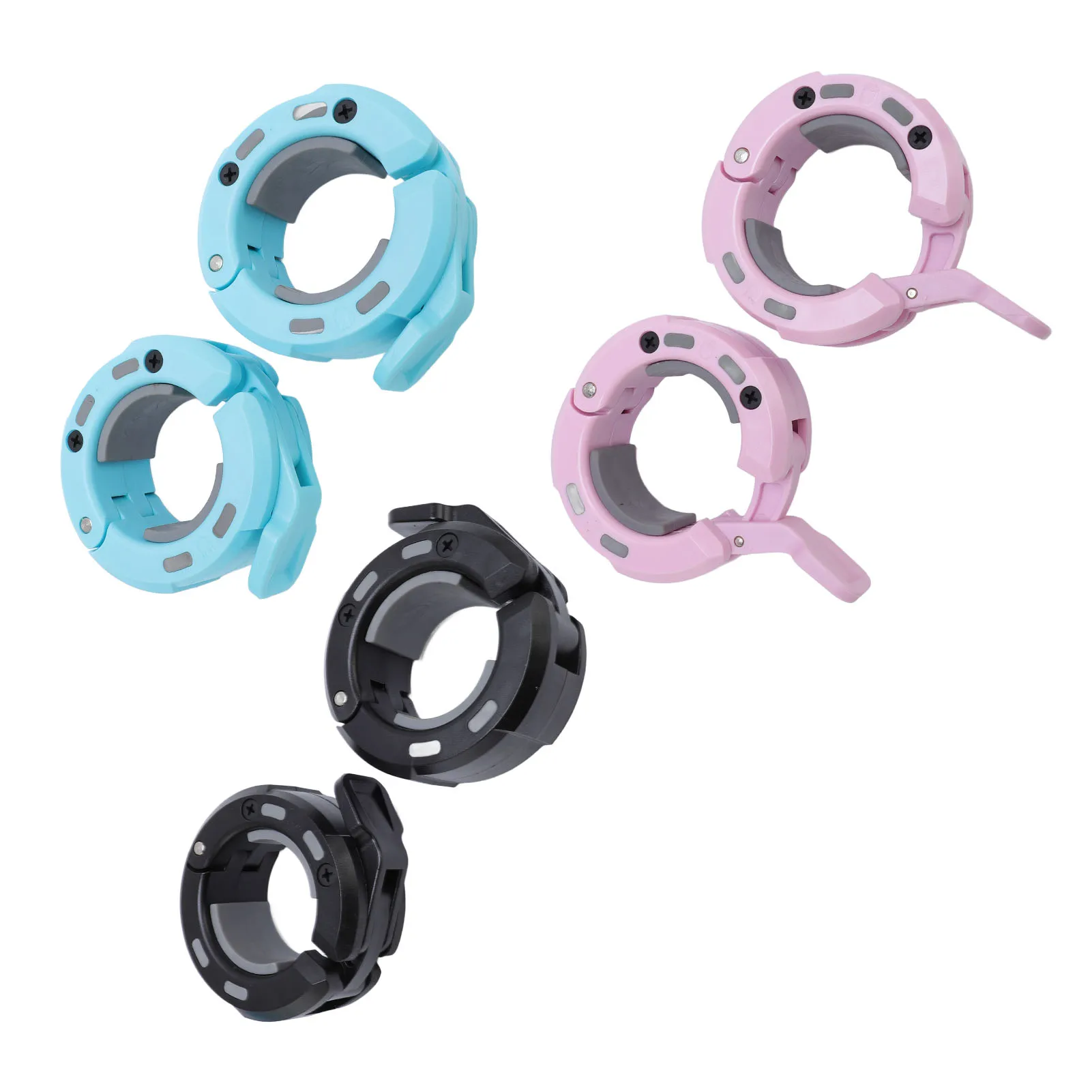 

Зажимы для воротника грузовой штанги, противоскользящие магнитные силиконовые накладки, высокопрочные нейлоновые зажимы для штанги для тяжелой атлетики