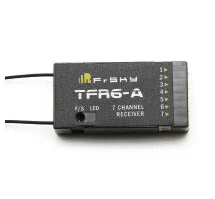 FrSky TFR6  TFR6-A 2.4Ghz 7 Channel 7CH Receiver Futaba FASST Compatible for Feiying Fr Sky Original