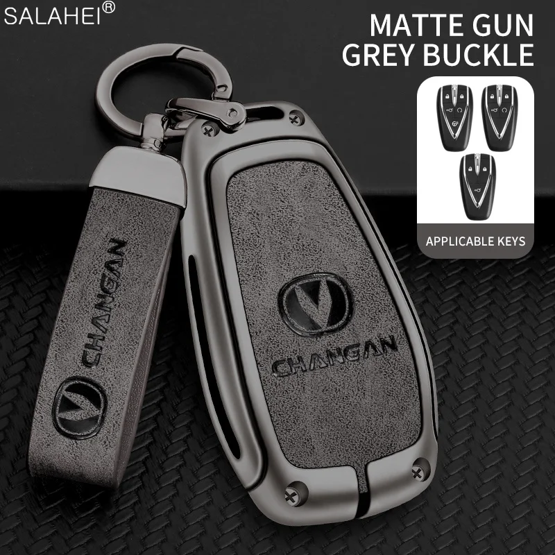 Auto Interior Key Case Cover Accessories For Changan Alsvin Uni k CS35 Plus CS85 CS55 CS15 CS95 CS75 Keychain Car Key Bag Holder