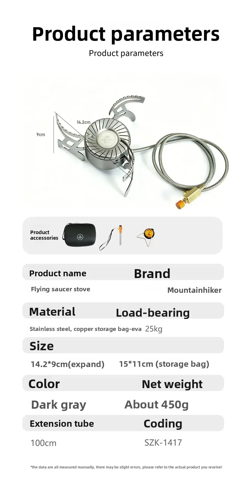 MOUNTAINHIKER Campingkocher 4200W Hochleistungs-Gas-Butan-Kocher, faltbar, tragbar, für Outdoor, Backpacking, Wandern und Kochen – Detail 14