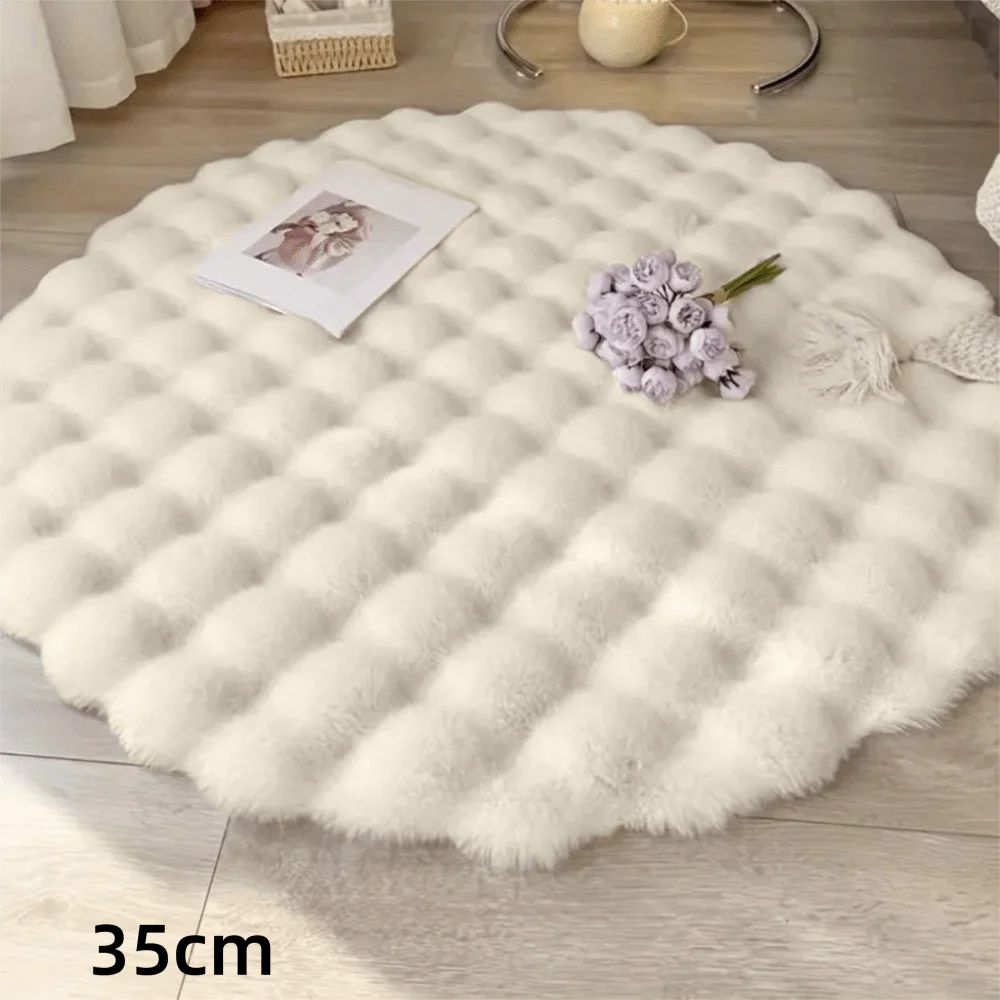 New Round Cat Mat Non-Slip Bottom Washable Pet Cushion Pad Insulation Feature Pet Blanket