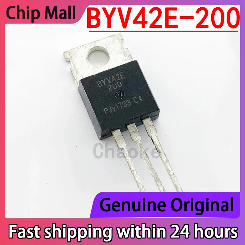 

10 шт. оригинальный BYV42E-200 BYV42E посылка TO220 диод быстрого восстановления/высокоэффективности
