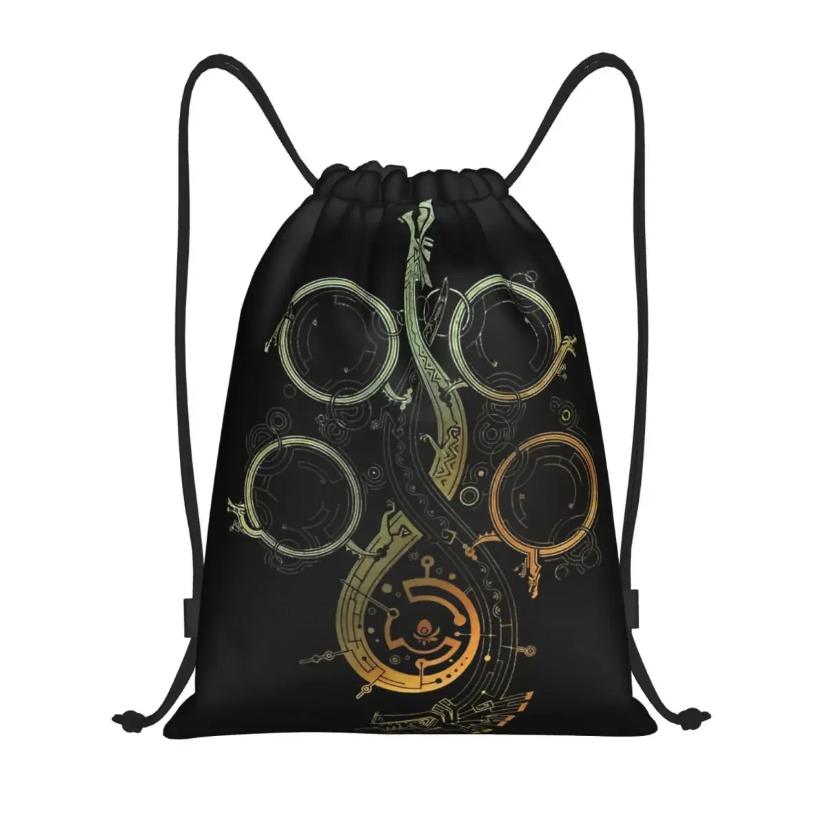 

Monster Hunters Wilds Bag Drawstring Backpack Sports Gym Sackpack String Bags for Yoga Backpacks