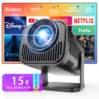 iSinbox Netflix Officially Licensed Android 13 NTV Projector 1080P Support 4K 320ANSI Dual WiFi BT5.3 Portable Projector HY320AA