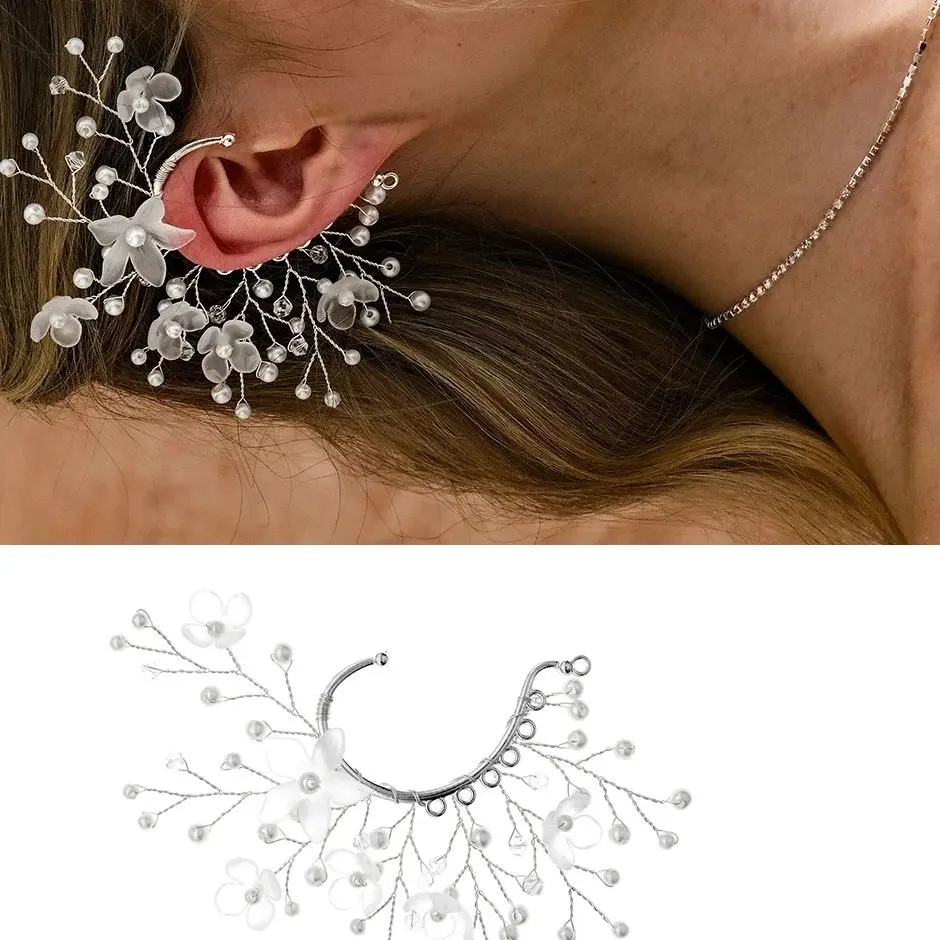 

Classic Elegant Imitation Pearl Dangle Earrings For Women Crystal Long Tassel Exquisite Drop Earring Wedding Jewelry Gifts