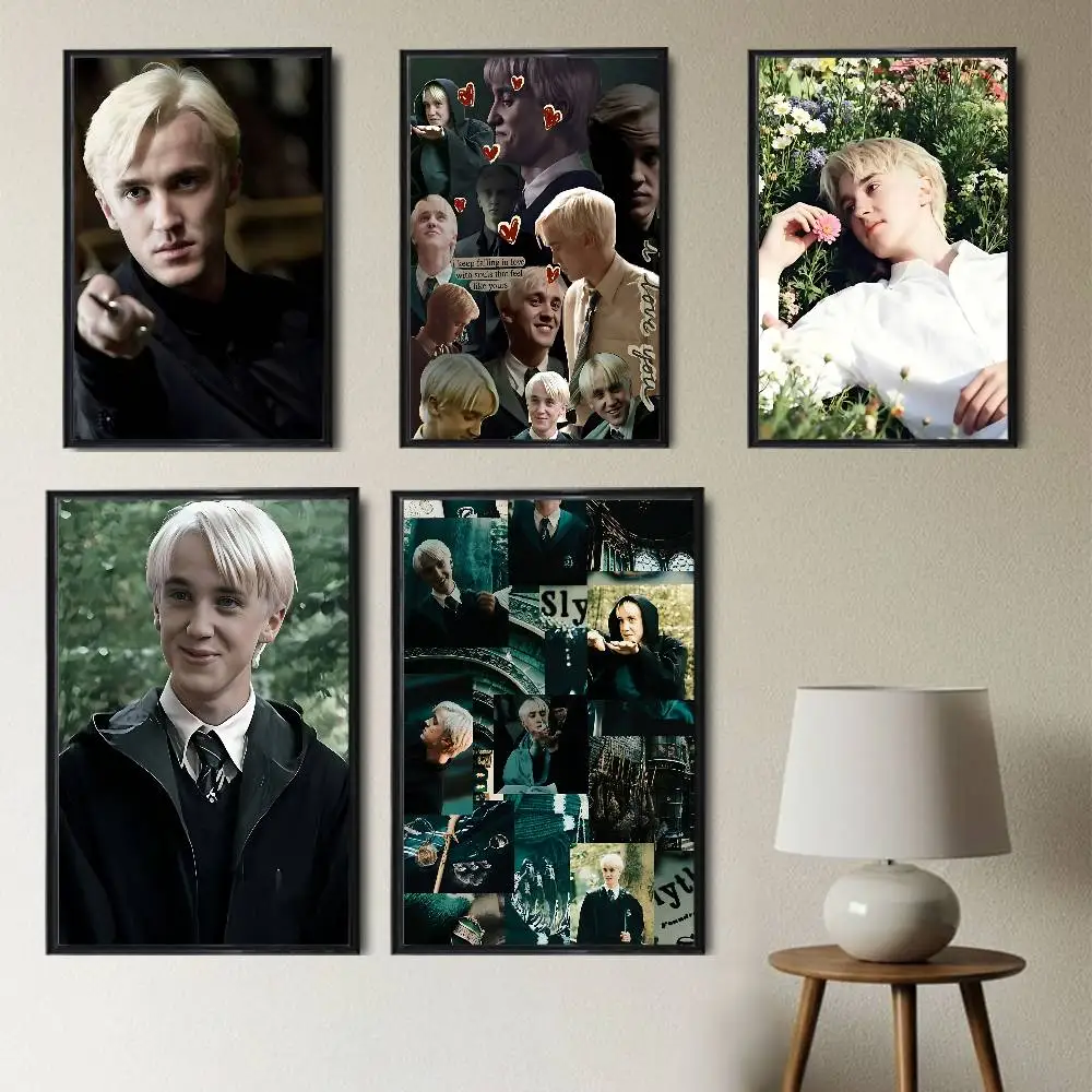 Arrogant Tom Felton Draco Malfoy Wall Art Anime Canvas Painting Poster For Living Room Decoration Picture Home Decor