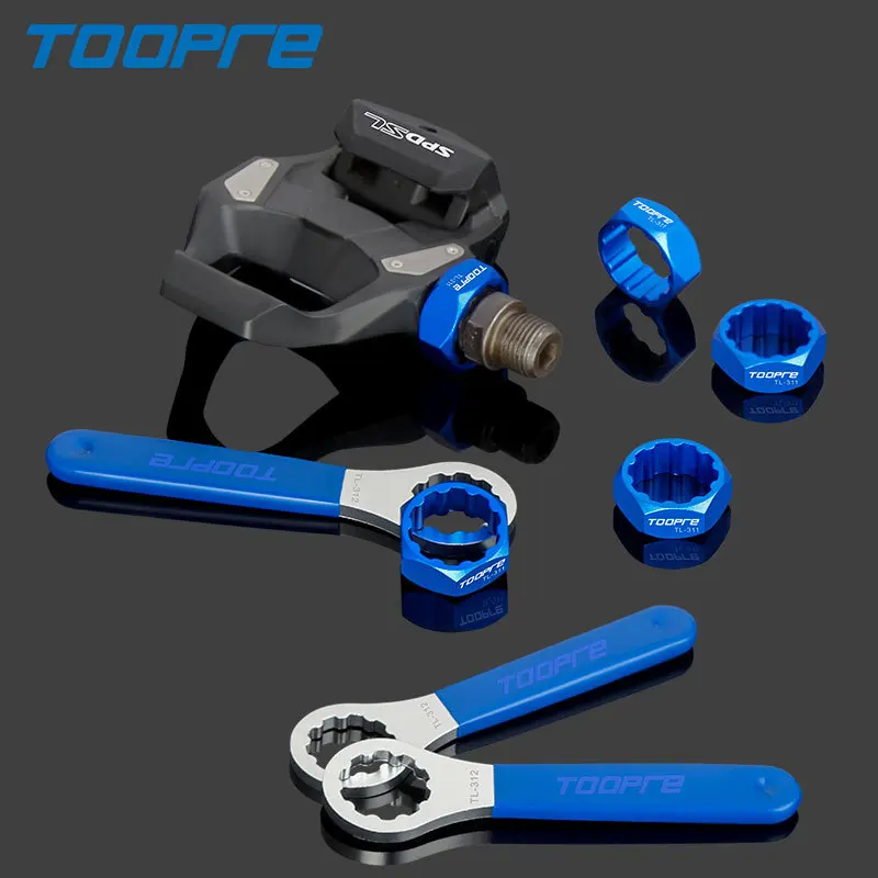 TOOPRE-Herramienta de extracción de anillo de bloqueo de eje de Pedal de bicicleta, herramienta de desmontaje de Pedal de bicicleta de montaña y carretera para Shimano M520/M8040/M8140/M820