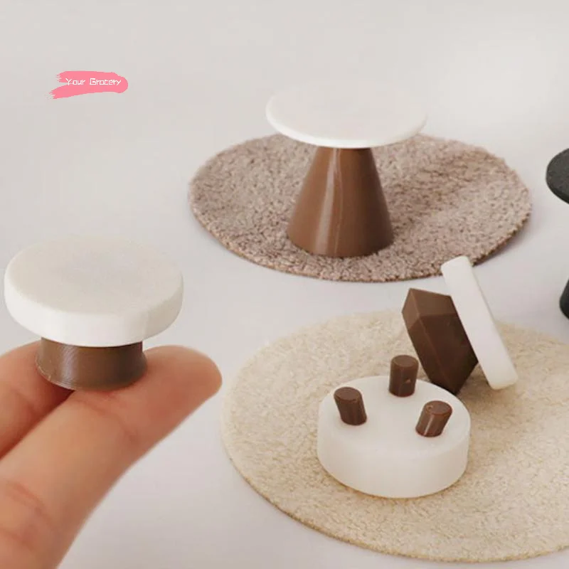 4 Stücke Handgemachte DIY Mini Puppenhaus Tisch Simulation Szene Ornament Hocker Dekoration Puppenhaus Zubehör