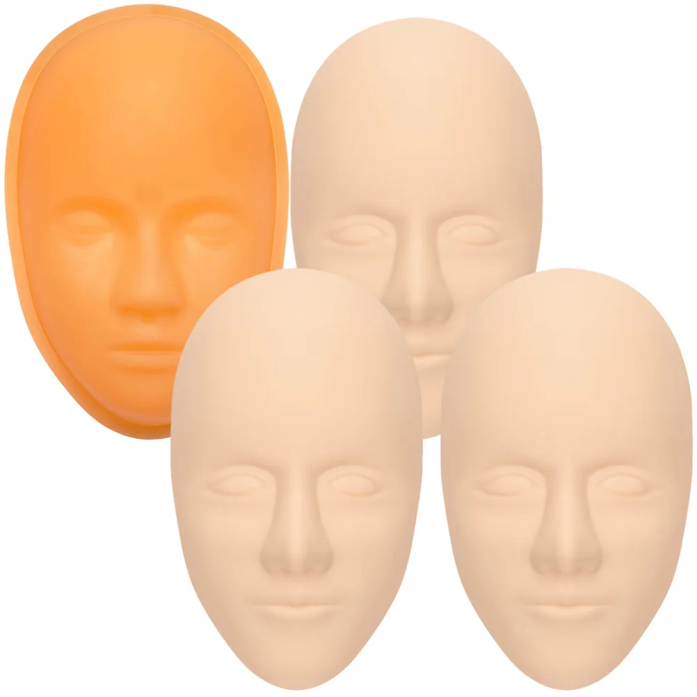

1 set 1 Set Of Eyebrow Embroidery Silicone Fake Face For Tattooing Training Mannequin Salon Tools Tattoos Sheet Silicone Tattoos