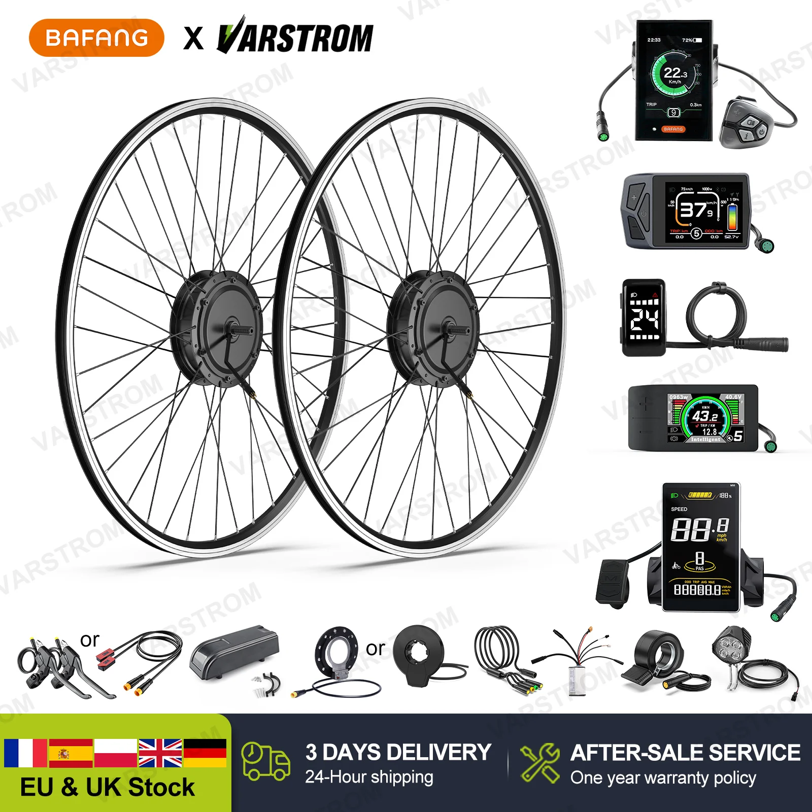 Bafang 48 فولت 500 واط موتور محور عجلات محرك دراجة كهربائية تحويل أطقم 8fun الخلفية الجبهة eBike المحرك ل eCity كاسيت 135-142 مللي متر