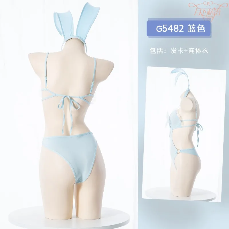 New sexy lingerie becomes cosplay bunny girl sexy temptation bow sweet role-playing bunny girl jumpsuit