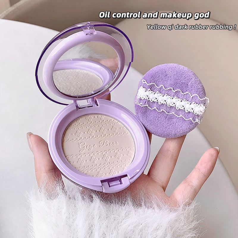 Gege Bear Set Make-up-Puder, weiches Cola, klares Puder, feine Textur, wasserfestes Set-Make-up