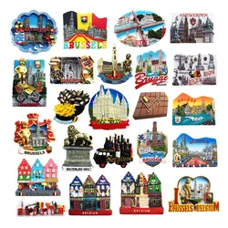 Europe Belgium 3D Fridge Magnets Tourism Souvenir Refrigerator Magnets Sticker Collection Handicraft Decoration Articles