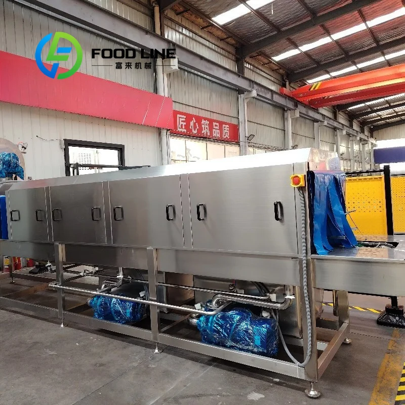Multipurpose Tray Basket Washing Machine Suitable For Cleaning Plastic Euro Containers Wire Mesh Baskets And Solid Sheet Pans