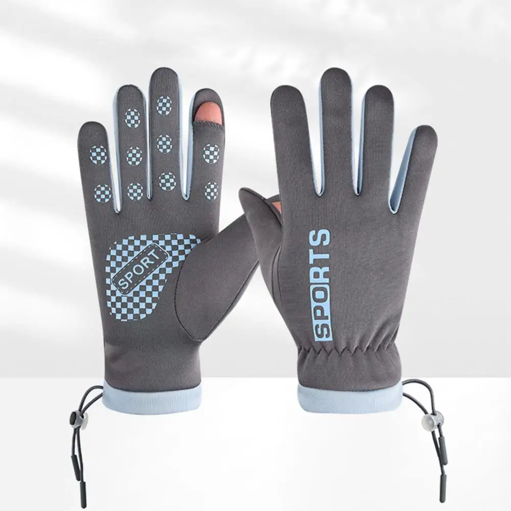 

Anti-slip Cycling Gloves Silicone Palm Gloves Windproof Waterproof Winter Cycling Gloves for Men Touchscreen Anti-slip Outdoor