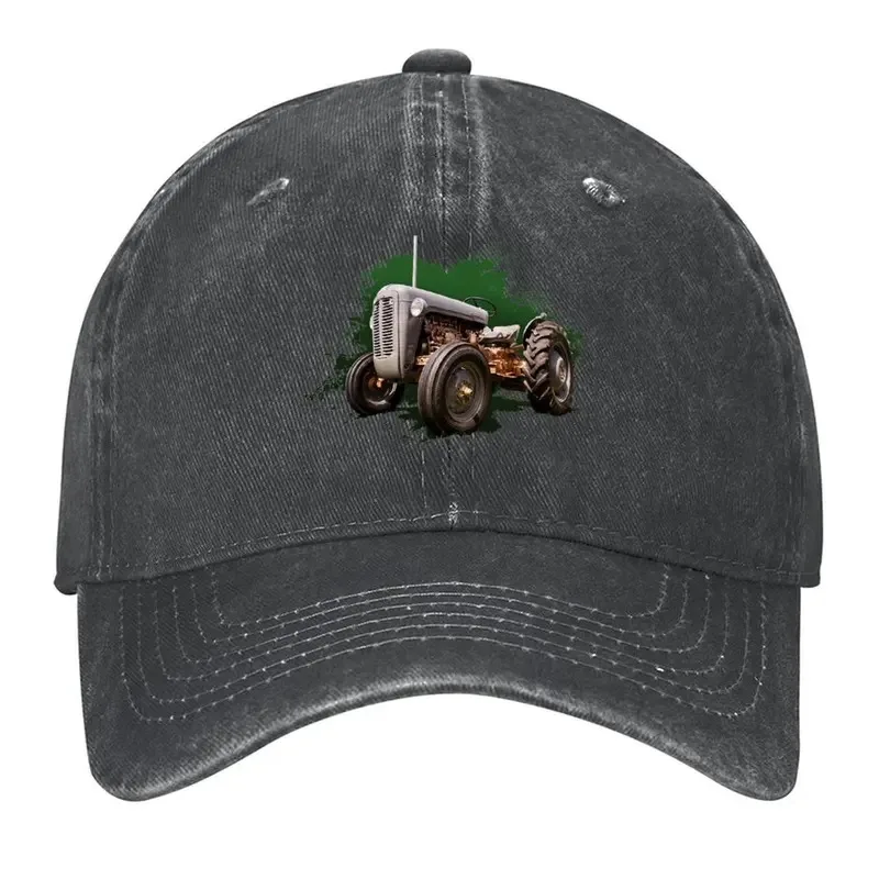 Ferguson 35 Tractor Iconic Logo Cap - Vintage Green Tractor Design, PVC Coated Durable Unisex Hat for Men &, Farming Heritage, T