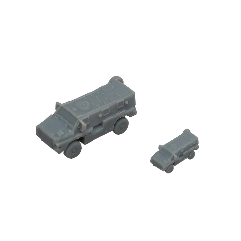 5PCS Bushmaster Armored Mobility Vehicle Resin Model 1/700 350 Scale Wheeled Mine Resistant Ambush Protected Vehicles Uncolored