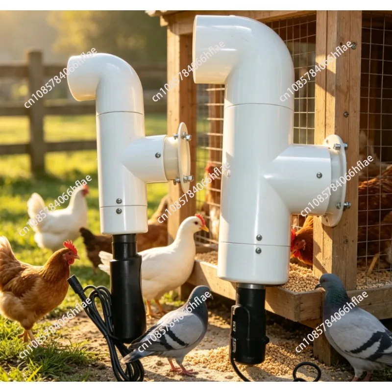Waterproof Automatic Timing Poultry Feeder, Auto Timed Feeding Equipment for Chicken, Duck & Pigeon, Backyard Farm Use