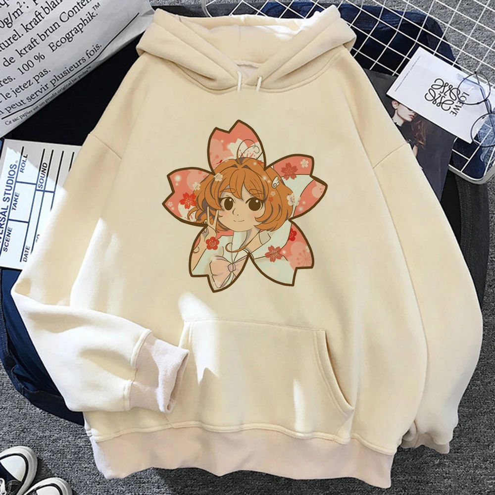 Cardcaptor Sakura felpe con cappuccio donna giapponese inverno vintage hoddies camicia con cappuccio vestiti Kawaii femminili