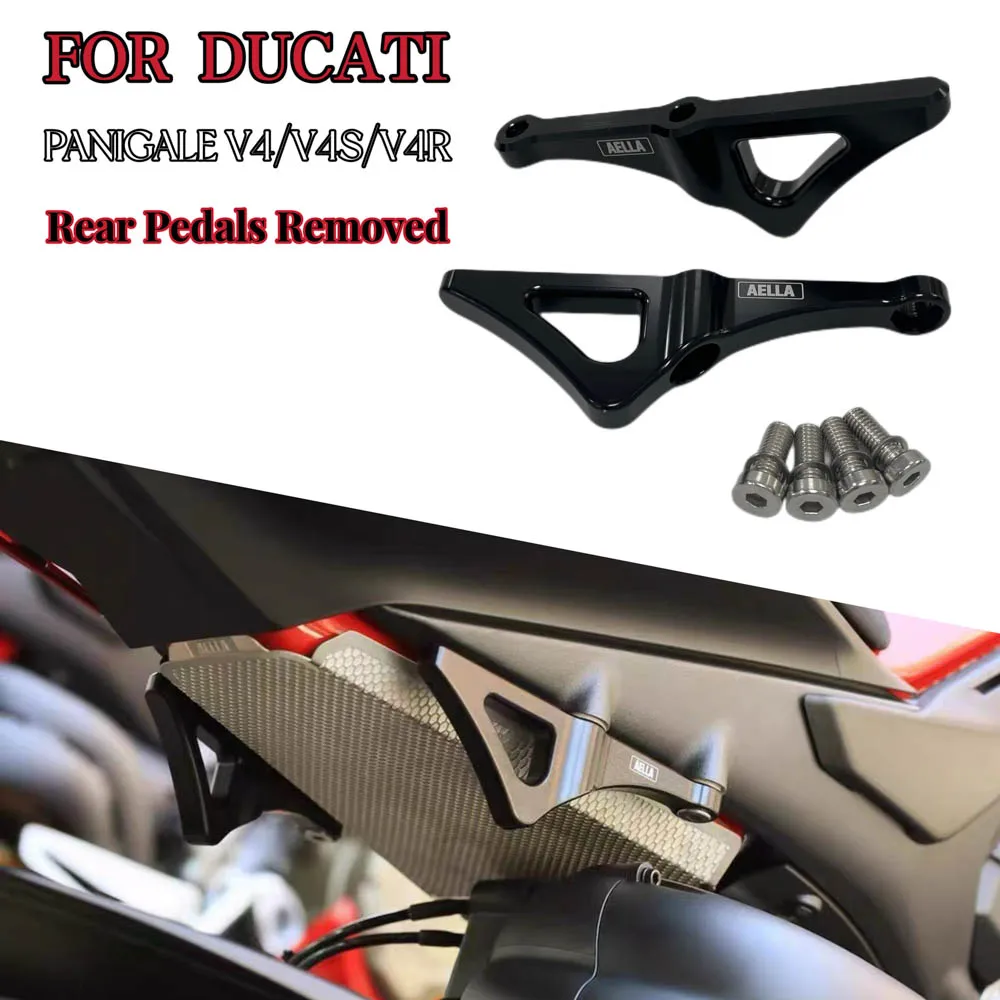 For Ducati Panigale V4 V4S Streetfighter V4 V4S Rear Pedal Trailer Mount Motorcycle Tie Down Bracket Hooks Strap Hooks Traction 