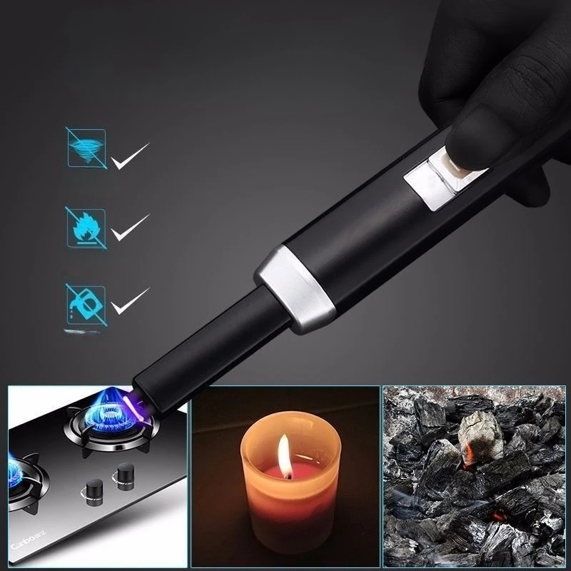 

Newest Metallic Smart Pulse USB Charging Arc Electronic Igniter Kitchen Home Outdoor Barbecue Igniter Men's Smoking Accessories