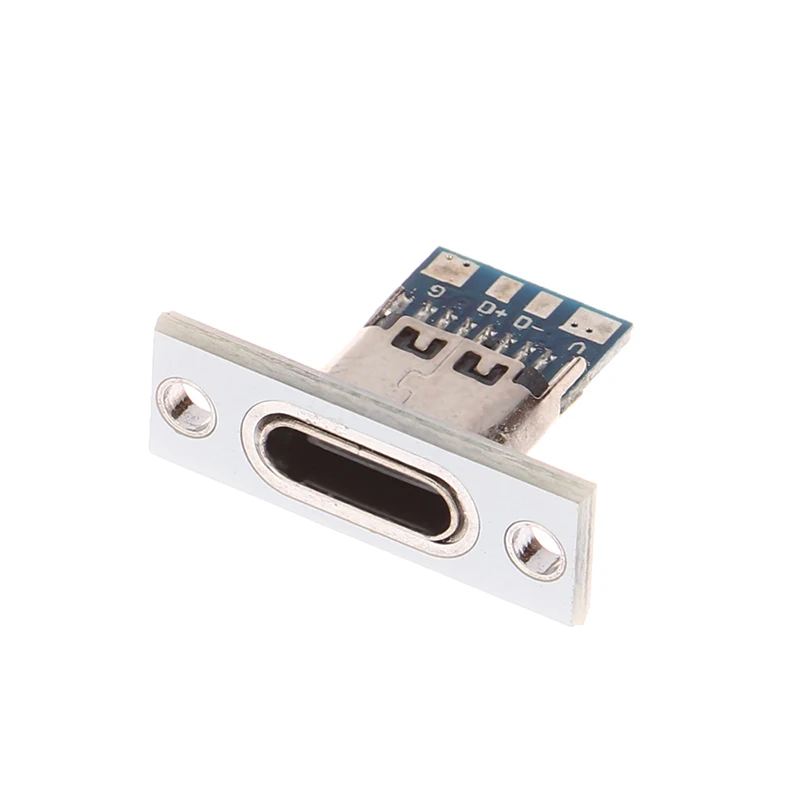 Usb Jack Type-C 2pin 2P 4P Waterdichte Strip Lijn Van Soldeerverbinding Vrouwelijke Connector Jack Oplaadpoort Usb Type C Socket Connector