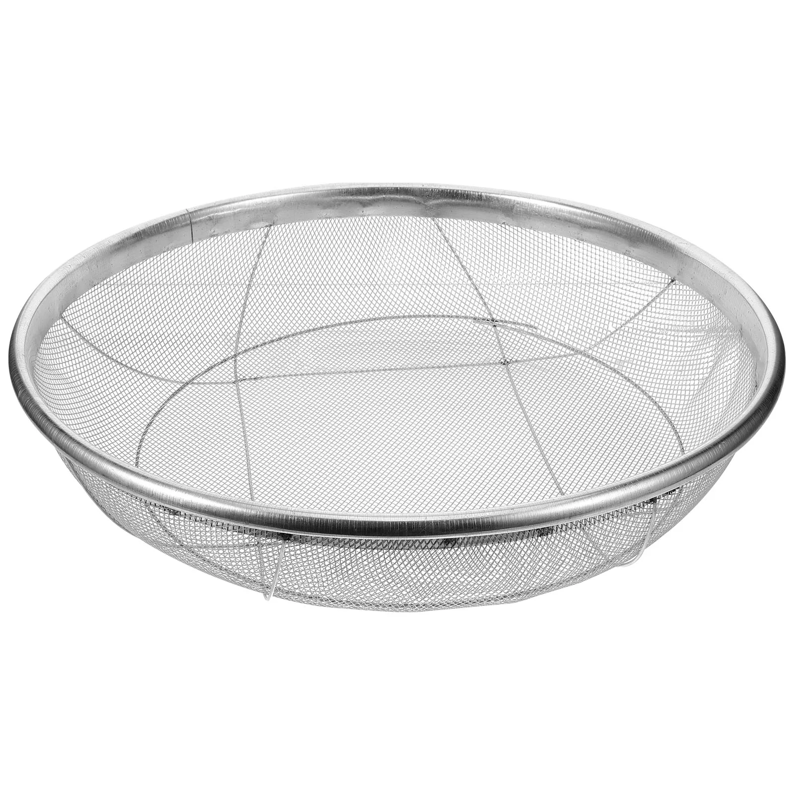 

Gardening Sieve Soil Sifter 2mm Hole Diameter Stainless Steel Mesh Strainer for Dirt Sand Stone Filter Planting Tool
