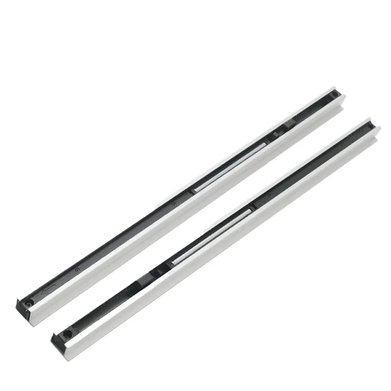 

1Set Invisible Track Floating Ghost Sliding Barn Door Roller Wheels Kit Two Way Soft Closing