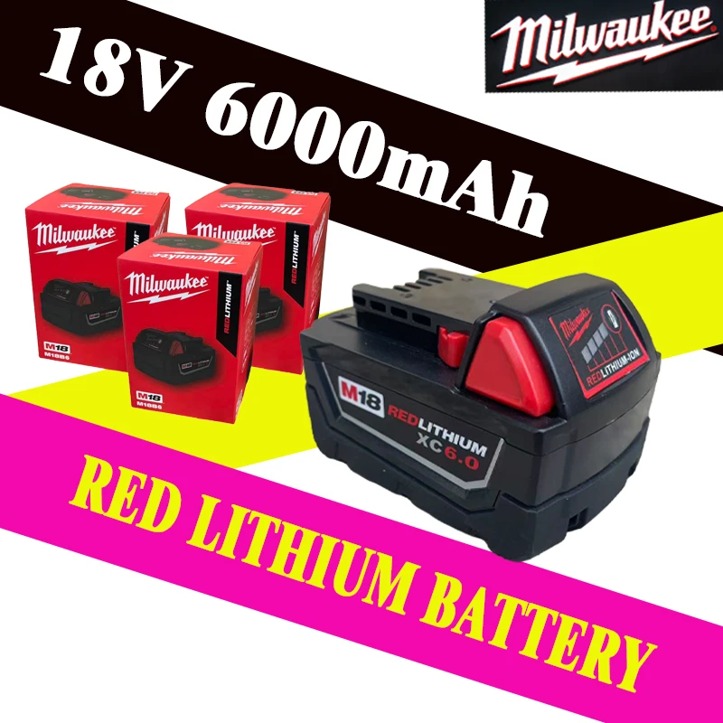 

Original Milwaukee Battery REDLITHIUM 18V 5.0Ah XC Battery Compatible with 200+ Milwaukee M18 Cordless Tools