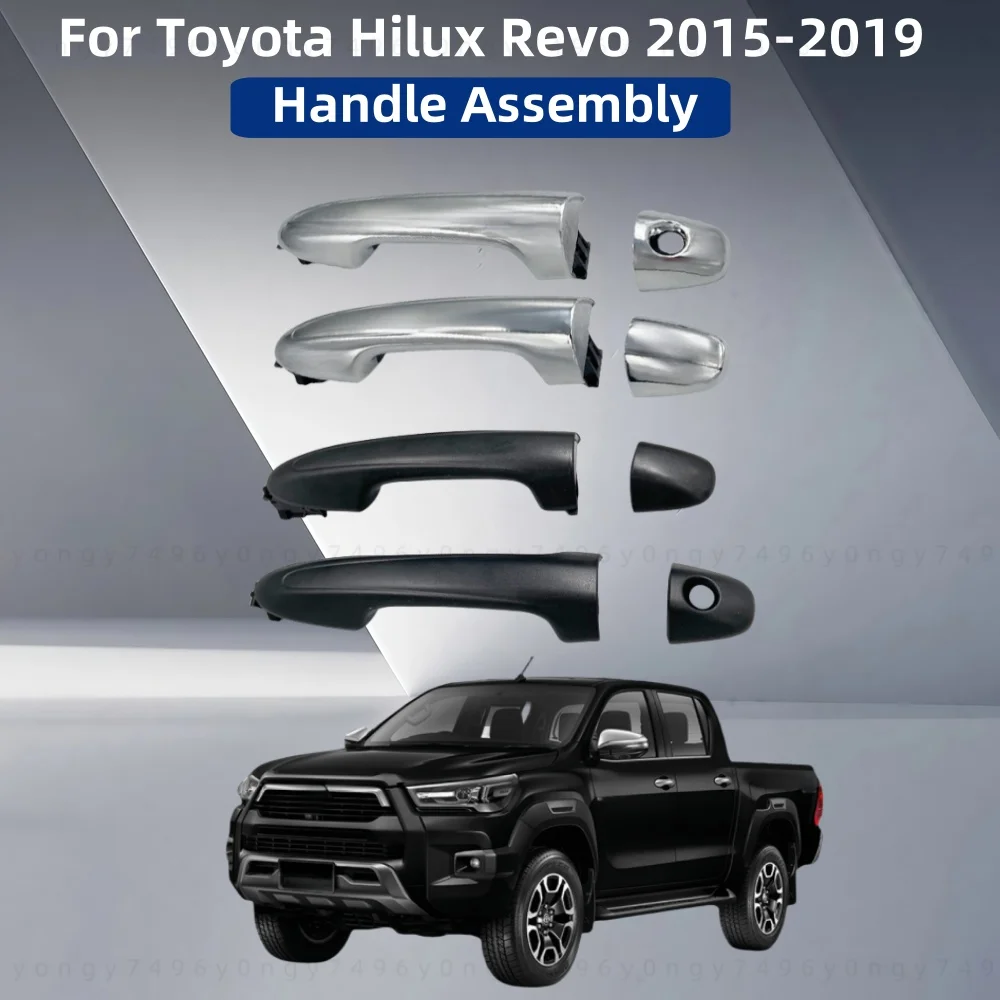 

69210-0K200 Handle 6922 Chrome Accessories Tools For Toyota Hilux Revo 2015 2016 2017 2018 2019 Glossy Black Handle Assembly