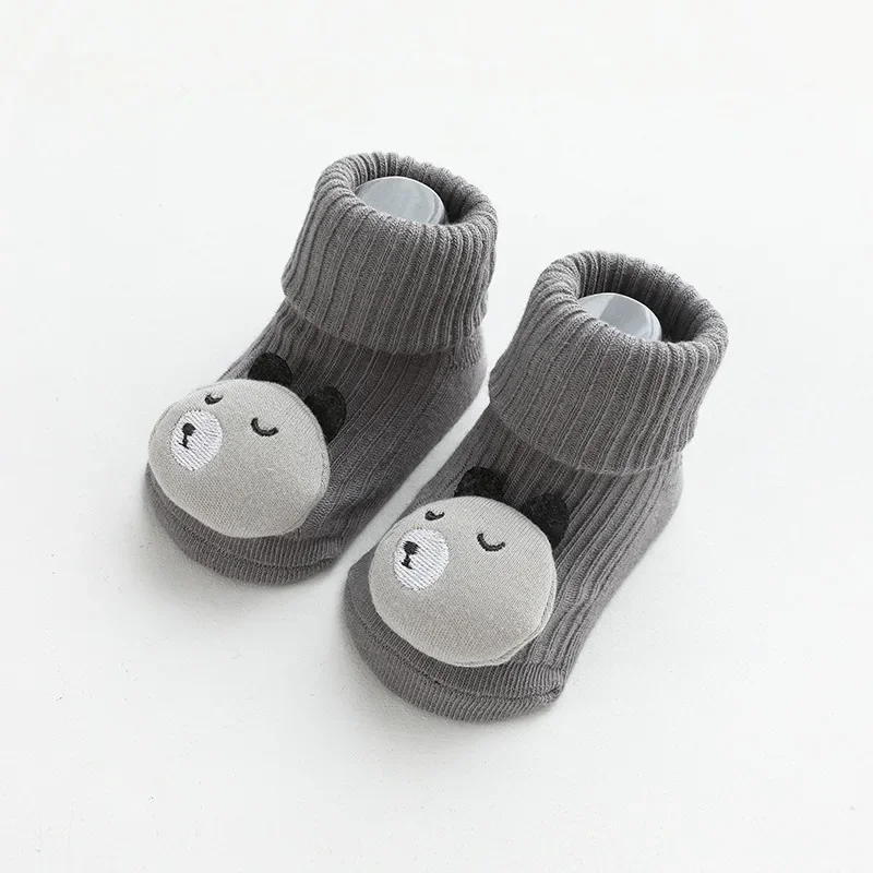 Autumn Winter Soft Cotton Baby Girls Socks Newborn Cartoon Animal Baby Socks Infant Baby Boy Socks Anti Slip Floor Sock Spring