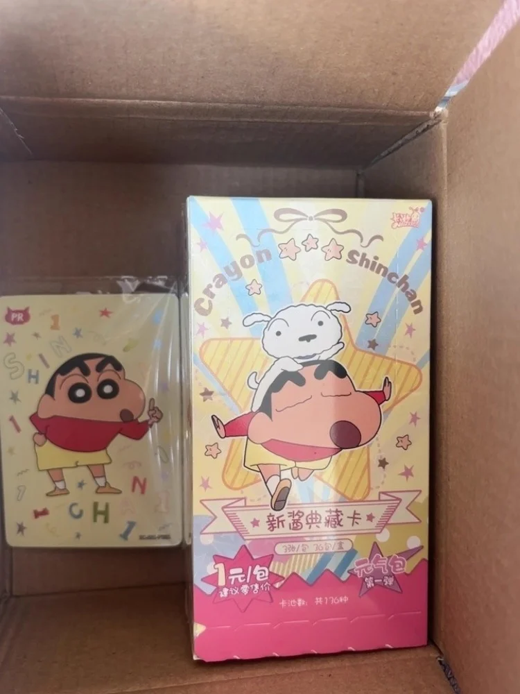 Kaartspel Echt Crayon Shin chan Kaartverzameling Kaart Plakken Prominent Pack Vierde Bullet Tien Yuan Xin Xiang Yin Periferie