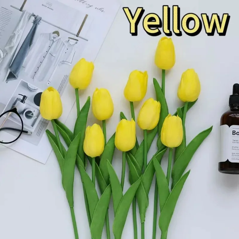 5-30 stuks kunstmatige tulp realistische aanraking voor kerst bruiloft verjaardag vaas woondecoratie tuin moederdag boeket