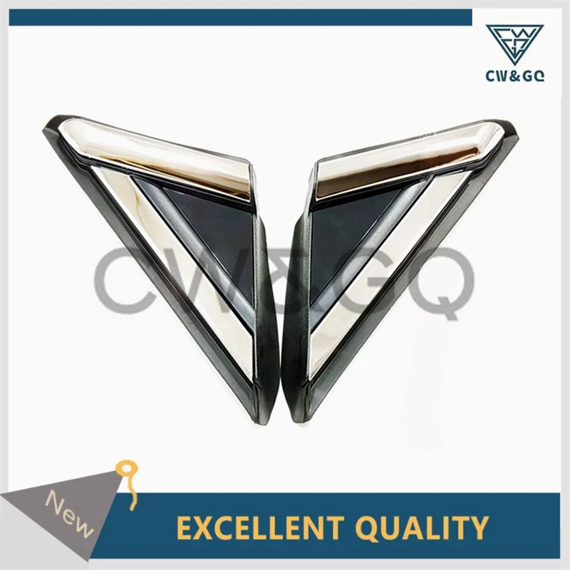 

2PCS Car Front Window Door Mirror Triangle Cover Trim Panel Fit For Ford Fusion 2013 2014 2015 2016 2017