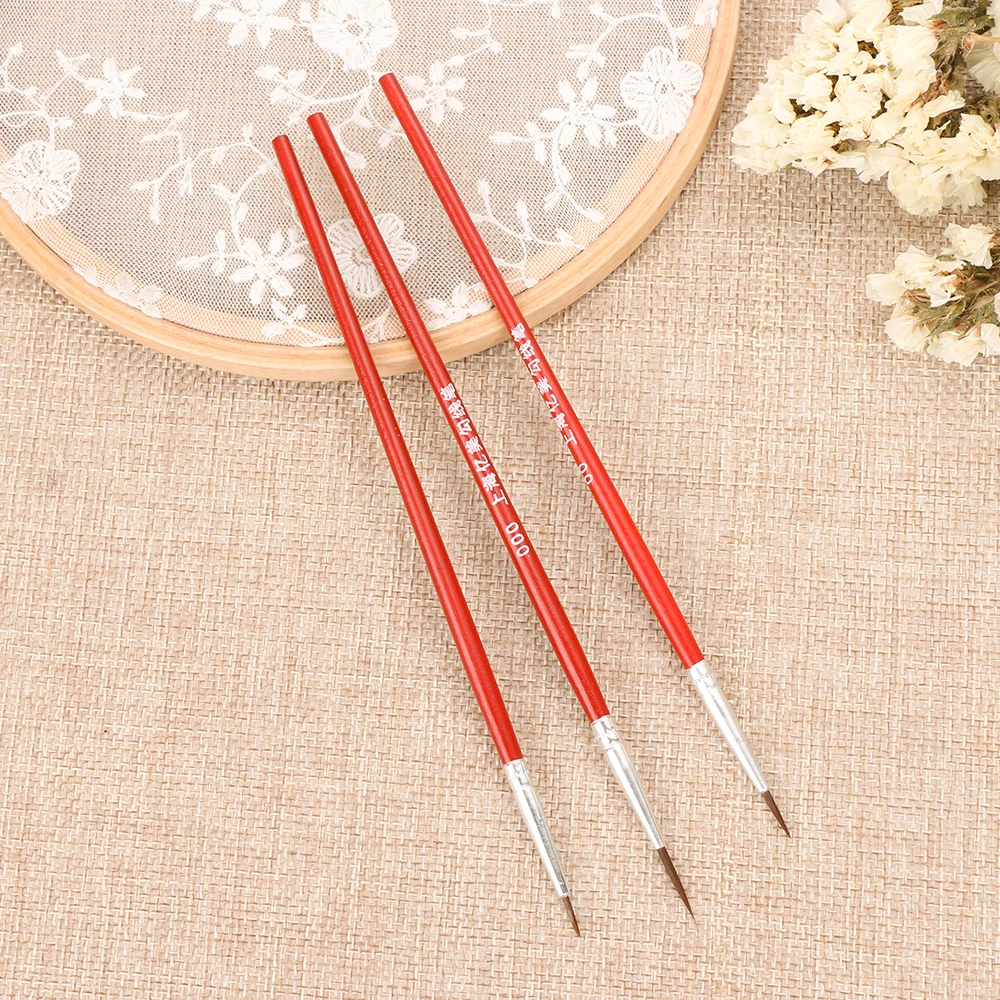 10 PCs/Set Art Supplies Drawing Art Pen Brush Paint  Nylon Brush Acrylic Painting Pen Fine Hand Painted Thin Hook Line Pen