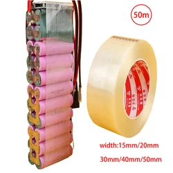 18650/21700/32650 Li-ion/lifepo4 Battery Fixed Fiber Tape Strong Tape 20/30/40/50mm Width 50m Length Strong Striped Fiber Tape